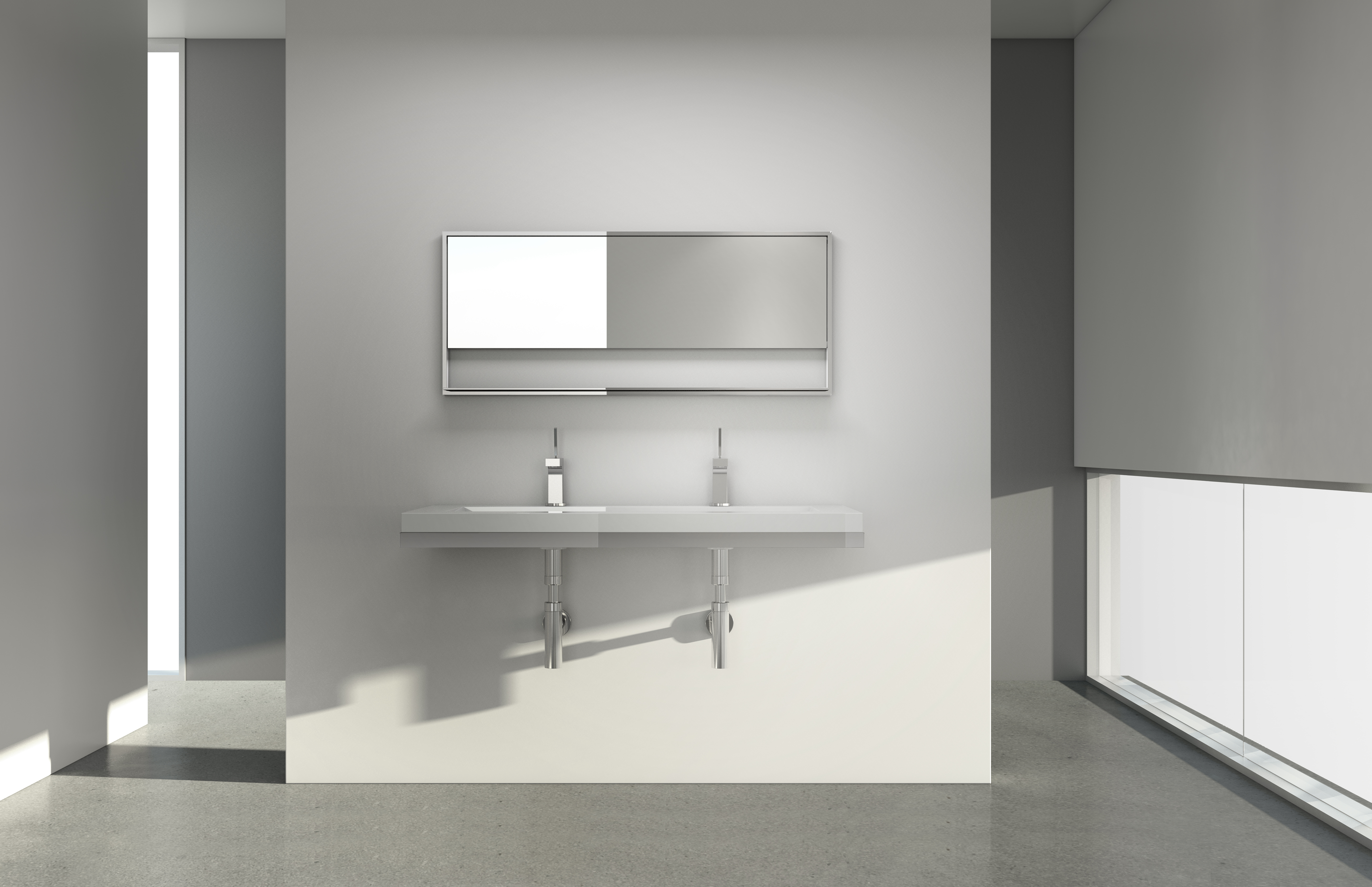 c-mirror-horizontal-1 vanity mirror, bathroom mirror