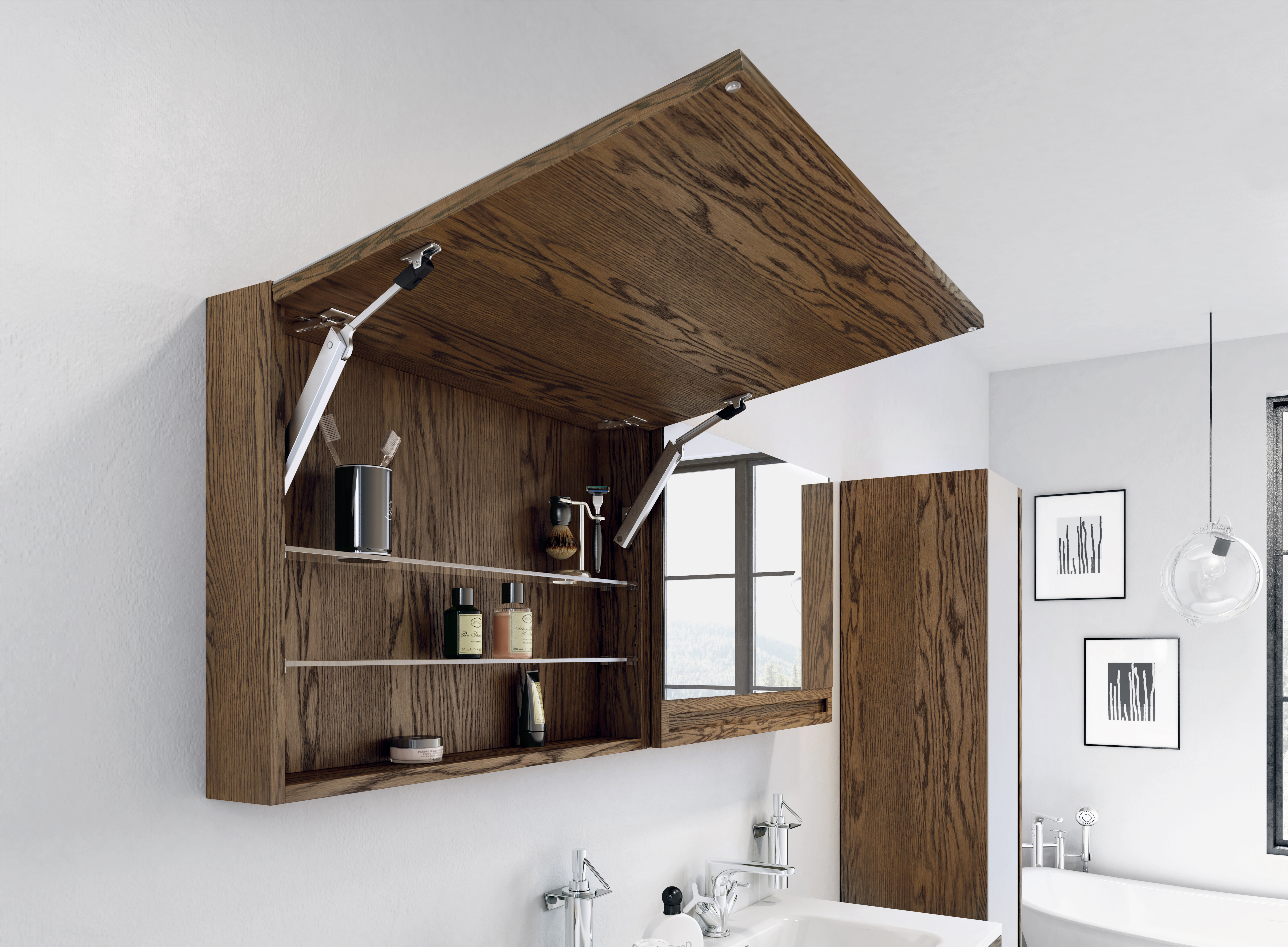 element-mirrored-cabinet-6 Bathroom Mirror Cabinets