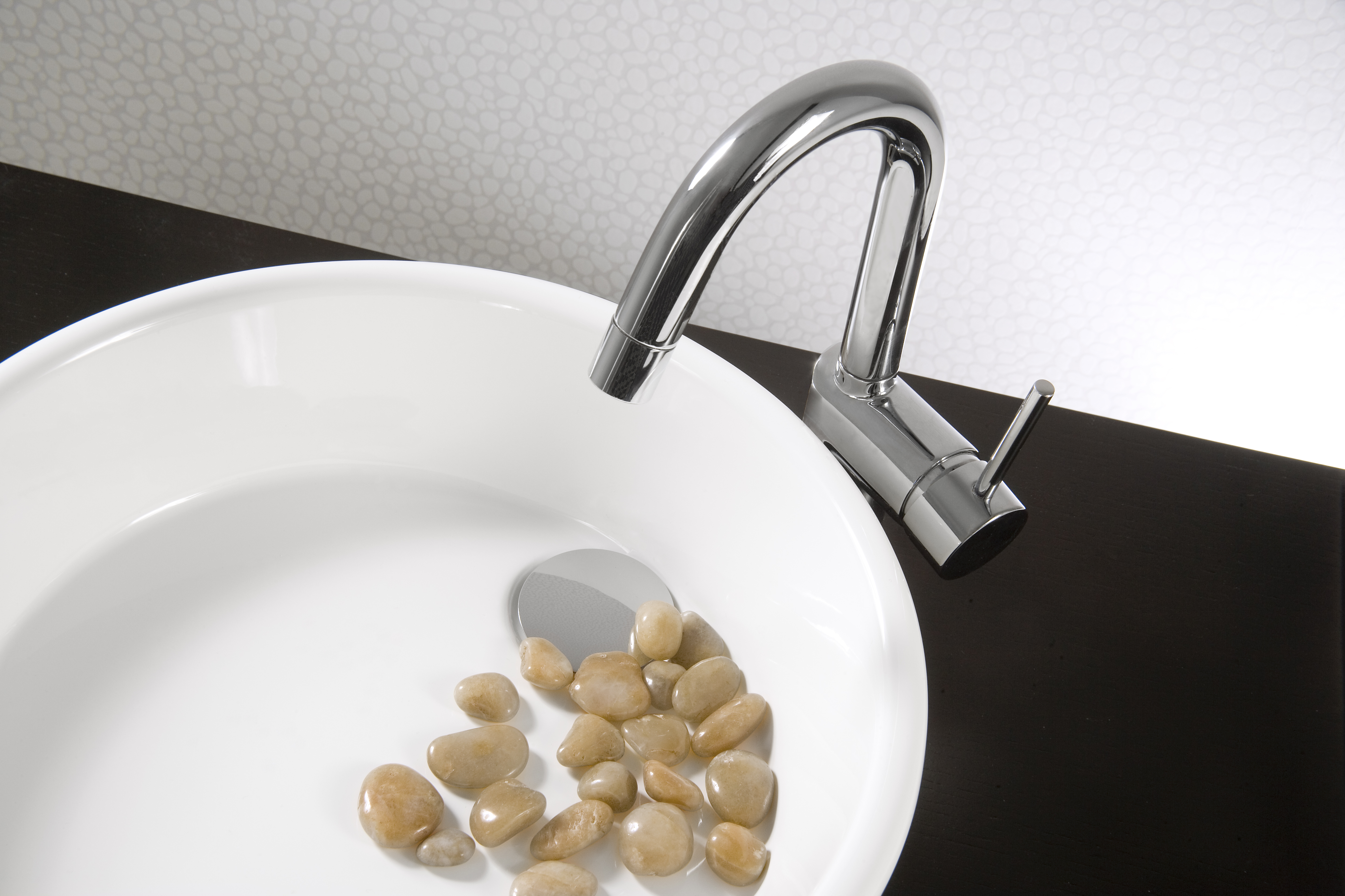 vov815a-1 Vessel Sink, white finish, small oval, eco friendly.
