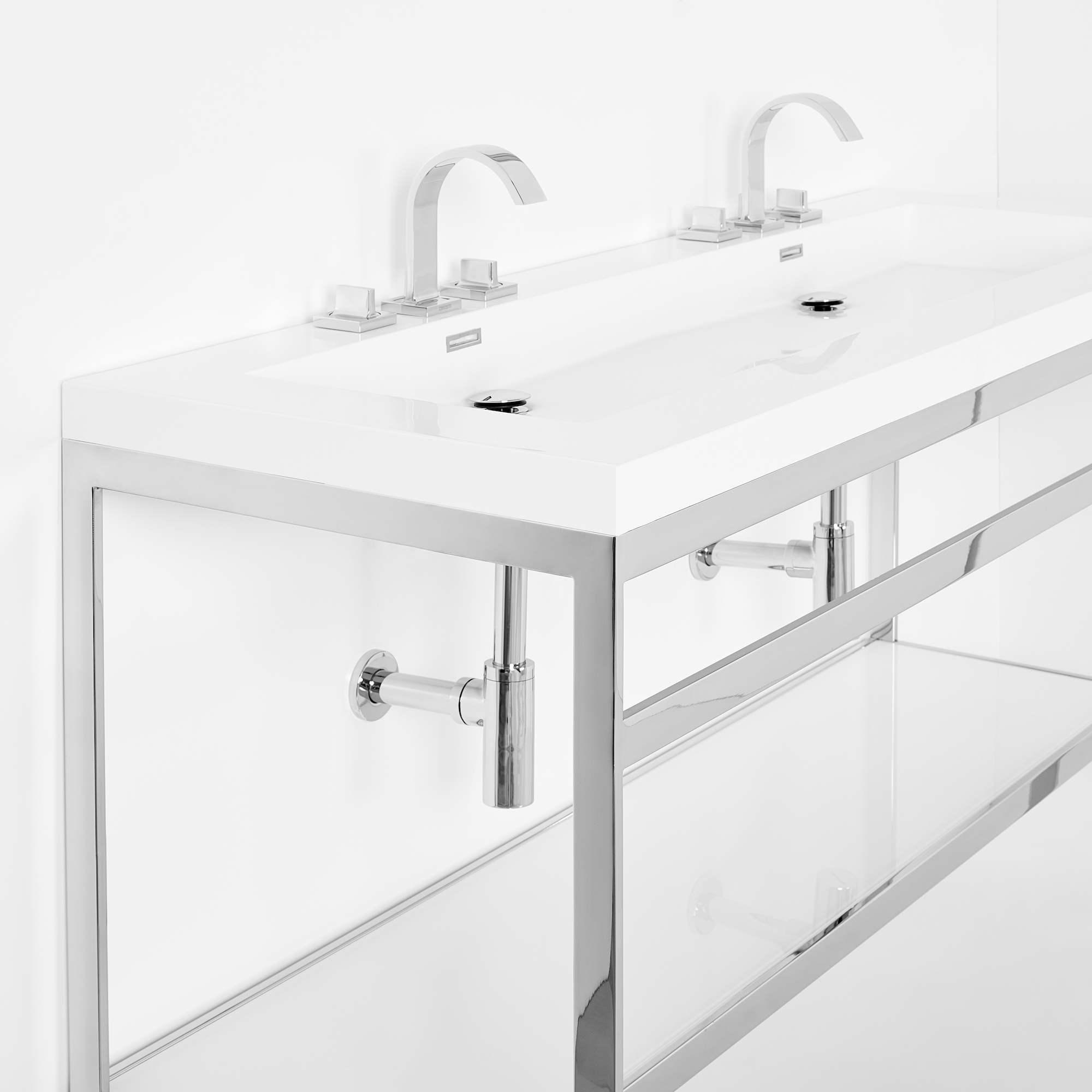 OTL-168_2 Double sink console final design steel frame